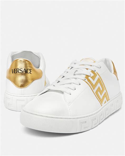 versace reaction|versace greca sneakers.